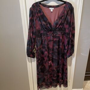 Women’s Boho Maxi Dress Floral w/pockets Plus Size XXL 20 NEW Sofia Vergara